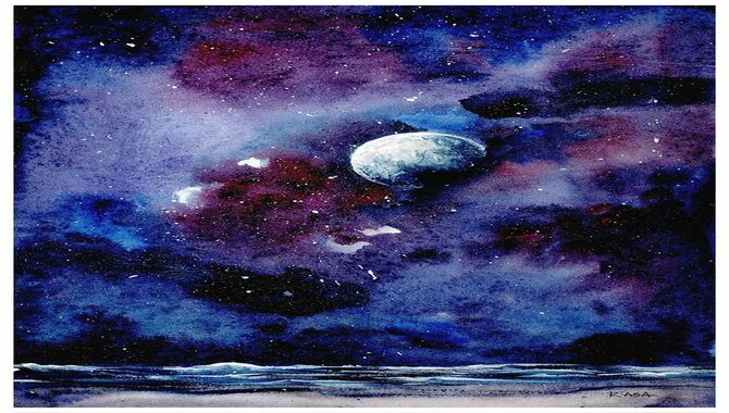 Draw Or Paint The Night Sky Using Stars, Planets, And The Moon