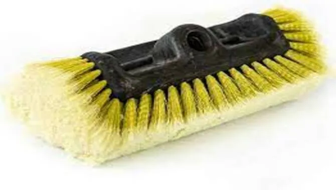 Scrub Any Problem Areas With A Soft Brush And Water