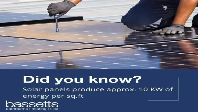 Solar Panels Produce Approximately 10 Kilowatts Of Energy Per Square Foot
